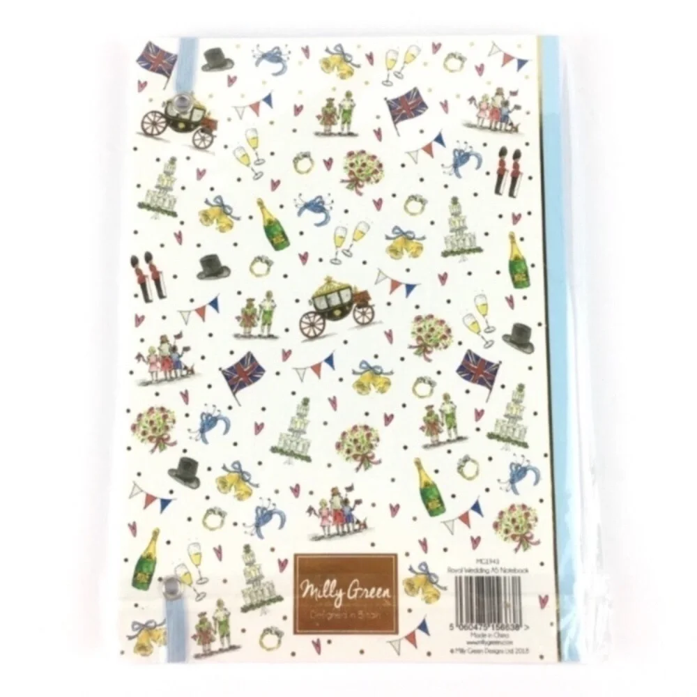 Royal Wedding Journal Prince Harry & Meghan A5 Lined Undated Pages Notebook NWT